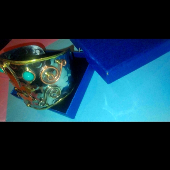 Silver Tone Cuff Bracelet - Picture 2 of 2